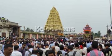 ಬೇಲೂರು | ತಂಪಾದ ವಾತವರಣದಲ್ಲಿ ಚೆನ್ನಕೇಶವ ಸ್ವಾಮಿಯ ಅದ್ದೂರಿ ರಥೋತ್ಸವ