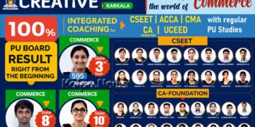 ಪಿಯುಸಿ ಜೊತೆ ಸಿಎ ಸ್ಪರ್ಧಾತ್ಮಕ ಪರೀಕ್ಷಾ ತರಬೇತಿ ಬೇಕಾ? ಹಾಗಾದರೆ ನಿಮ್ಮ ಆಯ್ಕೆ ಕ್ರಿಯೇಟಿವ್ ಕಾಲೇಜು ಆಗಿರಲಿ