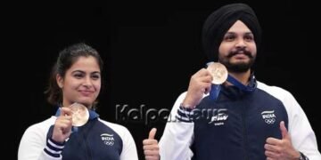 ಒಲಂಪಿಕ್ಸ್’ನಲ್ಲಿ ಭಾರತಕ್ಕೆ ಮತ್ತೊಂದು ಗರಿ | ಏರ್ ಪಿಸ್ತೂಲ್ | ಸಿಂಗ್-ಮನು ಜೋಡಿಗೆ ಕಂಚಿನ ಪದಕ