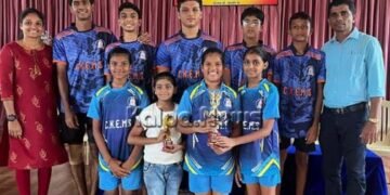 ಟೇಬಲ್ ಟೆನ್ನಿಸ್: ಕ್ರೈಸ್ಟ್ಕಿಂಗ್ ಪ್ರಾಥಮಿಕ ಶಾಲಾ ಬಾಲಕಿಯರ ತಂಡ ಜಿಲ್ಲಾಮಟ್ಟಕ್ಕೆ ಆಯ್ಕೆ