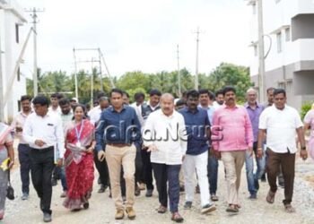 ಶೀಘ್ರ ಮನೆಗಳ ಕಾಮಗಾರಿ ಪೂರ್ಣಗೊಳಿಸಲು ಶಾಸಕ ಚನ್ನಬಸಪ್ಪ ಸೂಚನೆ