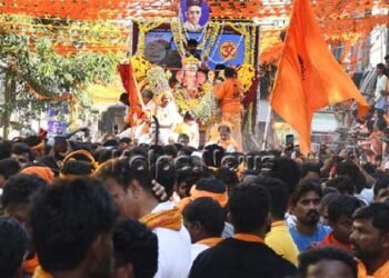 ಅಪಾರ ಜನಸ್ತೋಮದ ನಡುವೆ ಶಾಂತಿಯುತ ಹಿಂದೂ ಮಹಾಸಭಾ ಗಣಪತಿ ಮೆರವಣಿಗೆ