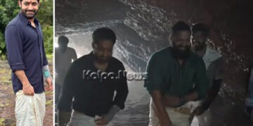 ತುಳುನಾಡಲ್ಲಿ ತೆಲುಗು ಸ್ಟಾರ್ | ನೀರಲ್ಲಿ ನಡೆದುಕೊಂಡು ತೆರಳಿ ಮೂಡುಗಲ್ಲು ದೇವರ ದರ್ಶನ ಪಡೆದ ಜೂ.ಎನ್’ಟಿಆರ್