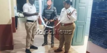 ರಾಜ್ಯದ ವಿವಿಧೆಡೆ ಟ್ರಾಫಿಕ್ ರೂಲ್ಸ್ ಉಲ್ಲಂಘಿಸಿದ್ದ ಲಾರಿ ಚಾಲಕ ಭದ್ರಾವತಿಯಲ್ಲಿ ಸಿಕ್ಕಿ ಬಿದ್ದ | ಫೈನ್ ಎಷ್ಟು?
