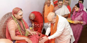 ಶೃಂಗೇರಿ ವಿಧುಶೇಖರ ಶ್ರೀಗಳ ಆರ್ಶೀವಾದ ಪಡೆದ ಗೃಹ ಸಚಿವ ಅಮಿತ್ ಶಾ | ಕನ್ನಡದಲ್ಲೇ ಪೋಸ್ಟ್