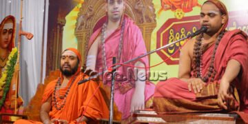 ಹೊಸಪೇಟೆ | ಚಿಂತಾಮಣಿ ಮಠಕ್ಕೆ ಶೃಂಗೇರಿ ವಿಧುಶೇಖರ ಶ್ರೀಗಳ ಭೇಟಿ