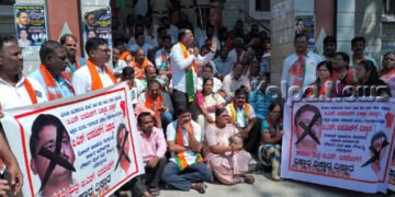 ಭದ್ರಾವತಿ | ಎಡಿಟೆಡ್ ವೀಡಿಯೋ ಆದರೆ FLSಗೆ ಕಳುಹಿಸಿ, ನಿಮ್ಮ ದೌರ್ಜನ್ಯ ಕ್ಷೇತ್ರಕ್ಕೆ ಗೊತ್ತಿದೆ: ಬಿಜೆಪಿ