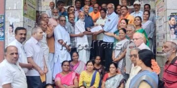 ಸಿಇಟಿ ಪರೀಕ್ಷೆ ವೇಳೆ ವಿದ್ಯಾರ್ಥಿಯ ಜನಿವಾರ ತೆಗೆಸಿದ್ದನ್ನು ವಿರೋಧಿಸಿ ವಿಪ್ರ ಬಳಗ ಪ್ರತಿಭಟನೆ