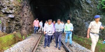 SWR GM Mukul Saran Mathur Inspects Subrahmanya Road Railway Station