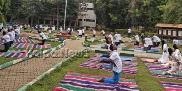 International Day of Yoga Celebrated at Ashokapuram Central Workshop