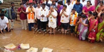 ಶಿವಮೊಗ್ಗ | ತುಂಬಿದ ತುಂಗೆಗೆ ಬಾಗಿನ ಅರ್ಪಣೆ