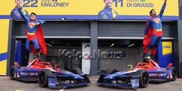 LOLA CARS AND WARNER BROS PARTNERSHIP BEGINS WITH SUPERMAN LIVERY FOR BERLIN E-PRIX