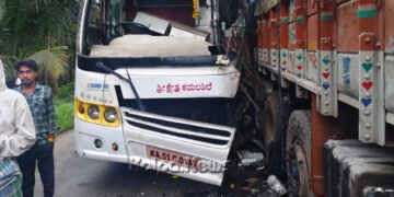 ಗಾಜನೂರು ಬಳಿ ಮಂಗಳೂರು ಚಳ್ಳಕೆರೆ ಖಾಸಗಿ ಬಸ್‌ ಅಪಘಾತ | ಇಬ್ಬರ ಸಾವು | ಹಲವರಿಗೆ ಗಾಯ