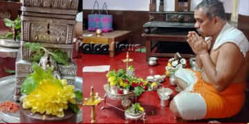 ಸಾಗರ | ಗುರು ಪುಷ್ಯ ಯೋಗ ನಿಮಿತ್ತ ರಾಯರ ಬೆಳ್ಳಿ ವೃಂದಾವನಕ್ಕೆ ವಿಶೇಷ ಪೂಜೆ