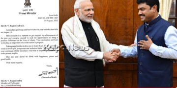 ಸಂಸದ ರಾಘವೇಂದ್ರ ಜನ್ಮದಿನ | ಶುಭ ಕೋರಿದ ಪ್ರಧಾನಿ | ಮೋದಿ ಬರೆ ಪತ್ರದಲ್ಲೇನಿದೆ?