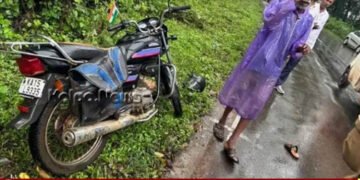 ಆನಂದಪುರ | ಖಾಸಗಿ ಬಸ್ಸು ಬೈಕ್ ಢಿಕ್ಕಿ | ಸವಾರ ಗಂಭೀರ ಗಾಯ