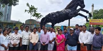 ಸ್ವಚ್ಛತಾ ಹಿ ಸೇವಾ | ನೈಋತ್ಯ ರೈಲ್ವೆ ಬೆಂಗಳೂರು ವಿಭಾಗದಲ್ಲಿ ವೇಸ್ಟ್ ಟು ಆರ್ಟ್ ಕಲಾಕೃತಿ ಹೇಗಿದೆ ನೋಡಿ