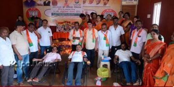 ಪ್ರಧಾನಿ ಮೋದಿ ಜನ್ಮ ದಿನಾಚರಣೆ | ವಿಧಾನ ಪರಿಷತ್ ಶಾಸಕ ಡಾ. ಧನಂಜಯ ಸರ್ಜಿ 68ನೇ ಬಾರಿ ರಕ್ತದಾನ