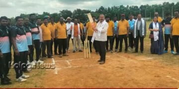 ಪೌರ ಕಾರ್ಮಿಕರ ದಿನಾಚರಣೆ | ಕ್ರಿಕೆಟ್ ಪಂದ್ಯಾವಳಿಗೆ ಶಾಸಕ ಚನ್ನಬಸಪ್ಪ ಚಾಲನೆ