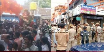 ಹಿಂದೂ ಮಹಾಸಭಾ ಗಣಪನ ಮೆರವಣಿಗೆಗೆ ವೈಭವದ ಚಾಲನೆ | ಹೆಜ್ಜೆ ಹೆಜ್ಜೆಗೂ ಪೊಲೀಸರ ಬಿಗಿ ಬಂದೋಬಸ್ತ್