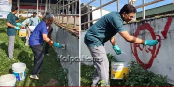 ಹುಬ್ಬಳ್ಳಿ | ಕೆಳಸೇತುವೆಯಲ್ಲಿ ಕಲಾತ್ಮಕ ಅಲಂಕಾರ ಮಾಡಿ ಮಾದರಿಯಾದ ರೈಲ್ವೆ ಅಧಿಕಾರಿಗಳು