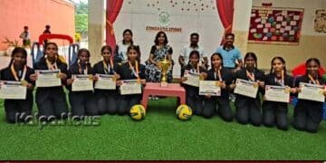 ಅಂತರಶಾಲಾ ಮಟ್ಟದ ವಾಲಿಬಾಲ್ ಪಂದ್ಯಾವಳಿ | ಜೈನ್ ಪಬ್ಲಿಕ್ ಶಾಲೆಗೆ ಪ್ರಥಮ ಸ್ಥಾನ