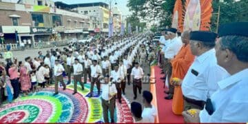 ಶಿವಮೊಗ್ಗದಲ್ಲಿ RSS ವೈಭವದ ಪಥಸಂಚಲನ ಹೇಗಿತ್ತು? ಫೋಟೋ, ವೀಡಿಯೋ ನೋಡಿ