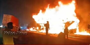 ಲಾರಿ-ಬಸ್ ಅಪಘಾತ | 11 ಮಂದಿ ಸಜೀವ ದಹನ | ಸಿಎಂ, ಪ್ರಧಾನಿ ಮೋದಿ ಸಂತಾಪ