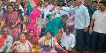 ನ್ಯಾಷನಲ್ ಹೆರಾಲ್ಡ್ ಪ್ರಕರಣ | ಅನಗತ್ಯ ಆರೋಪ ಖಂಡಿಸಿ ಕಾಂಗ್ರೆಸ್ ಪ್ರತಿಭಟನೆ