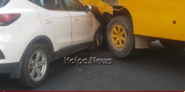 ಬೆಂಗಳೂರು | ಸಿಗ್ನಲ್ ತಪ್ಪಿಸುವ ಯತ್ನದಲ್ಲಿ ಶಾಲಾ ಬಸ್’ಗೆ ಕಾರು ಡಿಕ್ಕಿ