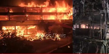 ಆಂಧ್ರಪ್ರದೇಶ | ಧಗಧಗನೆ ಹೊತ್ತಿ ಉರಿದ ಚಲಿಸುತ್ತಿದ್ದ ಮತ್ತೊಂದು ಬಸ್ | ಮೂವರು ಸಜೀವ ದಹನ