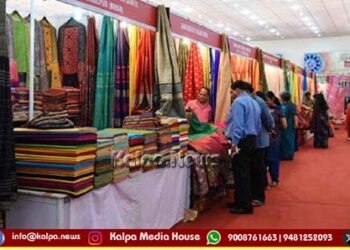 ಶಿವಮೊಗ್ಗದಲ್ಲಿ ಅನಾವರಣಗೊಂಡ ನೈಸರ್ಗಿಕ ಬಣ್ಣದ ಕೈಮಗ್ಗದ ಬಟ್ಟೆ ಮೇಳ