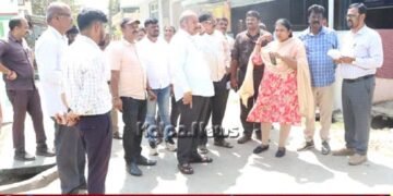 ಕೊಳಚೆ ಪ್ರದೇಶ ನಿವಾಸಿಗಳ ಹಕ್ಕು ರಕ್ಷಣೆ | ಅಧಿಕಾರಿಗಳೊಂದಿಗೆ ಶಾಸಕ ಚನ್ನಬಸಪ್ಪ ಸ್ಥಳ ಪರಿಶೀಲನೆ