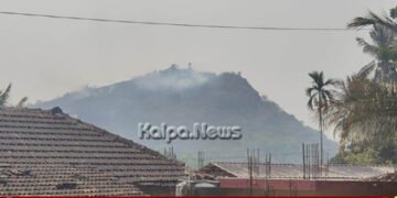 ತೀರ್ಥಹಳ್ಳಿ | ಸಿದ್ದೇರ ಗುಡ್ಡದಲ್ಲಿ ಬೆಂಕಿ | ನಂದಿಸಲು ಹರಸಾಹಸ