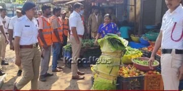 ಶಿವಮೊಗ್ಗ | ಫ್ರೀಡಂ ಪಾರ್ಕ್ ಬಳಿ ರಸ್ತೆ ಒತ್ತುವರಿ ತೆರವು | ಫುಟ್ಪಾತ್ ಅತಿಕ್ರಮಿಸದಂತೆ ಎಚ್ಚರಿಕೆ