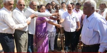 25 ಲಕ್ಷ ರೂ. ವೆಚ್ಚದ ರಸ್ತೆ ಕಾಮಗಾರಿಗೆ ಸೂಡಾ ಅಧ್ಯಕ್ಷ ಸುಂದರೇಶ್ ಗುದ್ದಲಿಪೂಜೆ