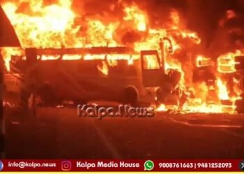 ಭೀಕರ ರಸ್ತೆ ಅಪಘಾತ | ಹೊತ್ತಿ ಉರಿದ ಬಸ್ | ಸಜೀವ ದಹನಗೊಂಡ 13 ಪ್ರಯಾಣಿಕರು