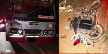 ಶಿವಮೊಗ್ಗ | ಹೊಳಲೂರು ಬಳಿ ಭೀಕರ ರಸ್ತೆ ಅಪಘಾತ | ಬೈಕ್ ಸವಾರ ಸ್ಥಳದಲ್ಲೇ ಸಾವು