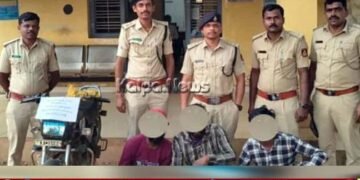 ಶ್ರೀಗಂಧ ಮರ ಕಡಿದು ಕಳ್ಳ ಸಾಗಾಣಿಕೆ | ಮೂವರ ಬಂಧನ