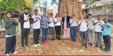 Hotel Management Students Participate in Tree Census