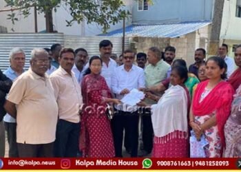 ಮಳೆ ಹಾನಿ ಪ್ರದೇಶಕ್ಕೆ ಕಾಂತೇಶ್ ಭೇಟಿ: ಪರಿಶೀಲನೆ