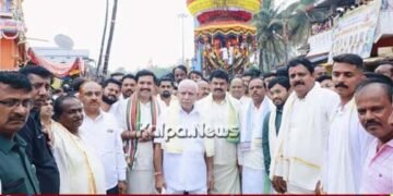 ಶಿಕಾರಿಪುರ | ಸಂಭ್ರಮದ ಹುಚ್ಚರಾಯಸ್ವಾಮಿಯ ಬ್ರಹ್ಮ ರಥೋತ್ಸವಕ್ಕೆ ಹರಿದು ಬಂದ ಜನಸಾಗರ