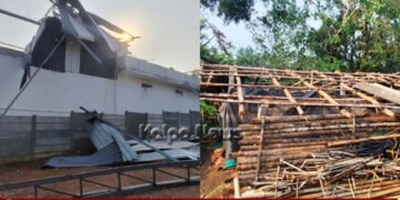 ಸೊರಬ | ಉಳವಿಯಲ್ಲಿ ಬಿರುಗಾಳಿ–ಮಳೆಗೆ ಭಾರೀ ಹಾನಿ | ಲಕ್ಷಾಂತರ ರೂಪಾಯಿ ನಷ್ಟ