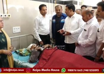 ಶಿಕಾರಿಪುರದಲ್ಲಿ ಬಸ್ ಪಲ್ಟಿ | ಗಾಯಾಳುಗಳಿಗೆ ವಿಜಯೇಂದ್ರ ಸಾಂತ್ವಾನ