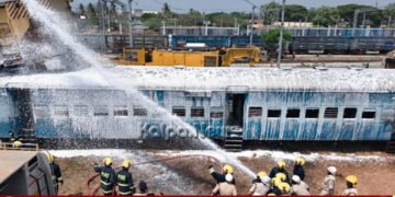 Annual Disaster Management Mock Drill Conducted at Harihar Railway Station