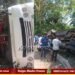 ಕೆರೆ ಏರಿ ಮಲೆ ಮದುವೆ ದಿಬ್ಬಣದ ಬಸ್ ಪಲ್ಟಿ | ತಪ್ಪಿದ ಬಾರಿ ಅನಾಹುತ