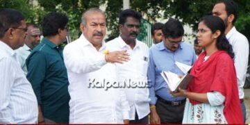 ಭುವನೇಶ್ವರಿ ಬಡಾವಣೆ ಪಾರ್ಕ್ ಪರಿಶೀಲನೆ: ಮೂಲಸೌಕರ್ಯ ಕೊರತೆಗೆ ಶಾಸಕ ಚನ್ನಬಸಪ್ಪ ಗರಂ