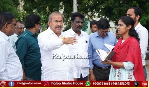 ಭುವನೇಶ್ವರಿ ಬಡಾವಣೆ ಪಾರ್ಕ್ ಪರಿಶೀಲನೆ: ಮೂಲಸೌಕರ್ಯ ಕೊರತೆಗೆ ಶಾಸಕ ಚನ್ನಬಸಪ್ಪ ಗರಂ