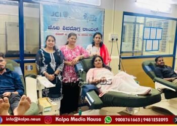 ಜೆಸಿಐ ಶಿವಮೊಗ್ಗ ರಾಯಲ್ಸ್ ಘಟಕದ ವತಿಯಿಂದ ರಕ್ತದಾನ ಶಿಬಿರ