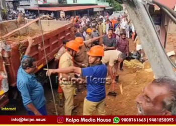 Kollam Tragedy Sand-Laden Lorry Rams Bus Shelter, 3 Killed